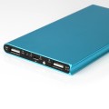 Ultra thin metallic power bank 2-USB output (8000mAh) 