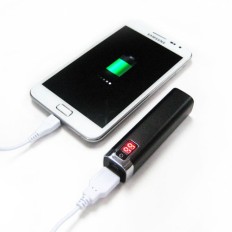 USB mobile battery charger 2600 mAh w/ LED  (power bank) 