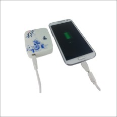 Chinese style Dual USB mobile battery charger 6000 mAh  (power bank) 