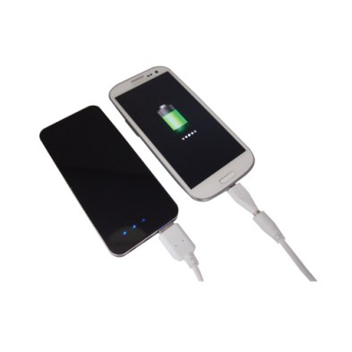 Executive iPhone 5 shape USB mobile battery charger with LED 4000 mAh  (power bank) 