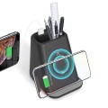 Dual-coil three-in-one cylinder wireless charging