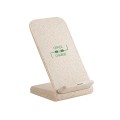 Eco Wheat Straw Wireless Charger Phone Stand 10W