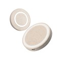 Eco Wheat Straw Small Round Wireless Charger 10W