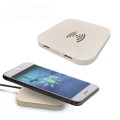 Eco Wheat Straw Square Dual USB Wireless Charger