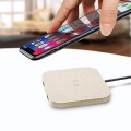 Eco Wheat Straw Square Dual USB Wireless Charger