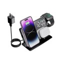 Multifunctional 4-in-1 Wireless Clock Watch Bluetooth Earphone Wireless Charging