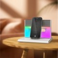  Mobile Phone Wireless Charger Bluetooth Speaker Desktop Colorful Small Table Lamp