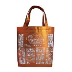 Shopping bag with foil printing