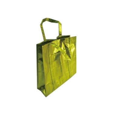 Gold foil shopping bag