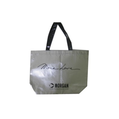 Silver foil shopping bag