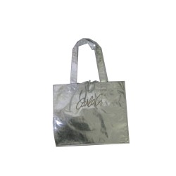 Silver foil shopping bag