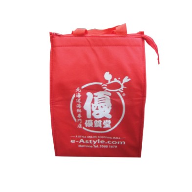 Non woven cooler zipper bag