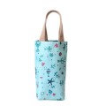 Portable Canvas Milk Tea Tote Handbag