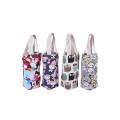 Portable Canvas Milk Tea Tote Handbag