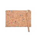 Cork clutch zipper Bag