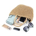 Straw Simple Bucket Handheld Shoulder Bag