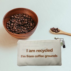 Coffee Grounds Zipper Bag