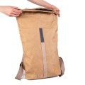 Easy-to-Clean Wash Kraft Paper Travel Backpack