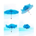 Quick-drying self-receiving reverse folding umbrella