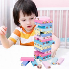 Colorful Stacking Building Blocks For Kids Board Games