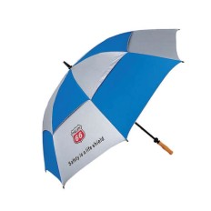 Golf umbrella with two layers