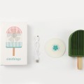 Ice cream Shape Handheld USB Charging Fan