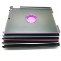 360 Degree Rotation Hand-Held Leather Protector IPad Case