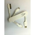 Swiss Army Knife style usb multi charger data cable