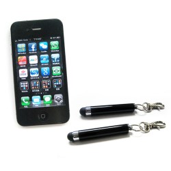 Metal touch pen for iPhone / iPad with hook and  iPhone needle on top