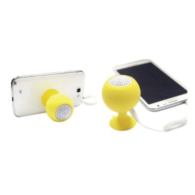 3.5MM jack silicon mobile stand+speaker