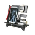 Wood Phone Docking Station Key Holder Wallet Stand