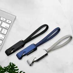 4 In 1 USB Charging Data Cable Metal Keychain