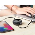 3 in 1 USB Retractable Charging Cable with Mobile stand