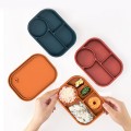 Four-Compartment Silicone Lunch Box