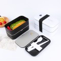 创意设计PP塑胶双层饭盒