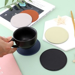 PVC Leather Coasters