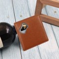 PU Leather Bottle Opener Coaster