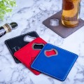 PU Leather Bottle Opener Coaster