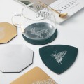 Nordic Metallic Gold Stainless Steel Coasters