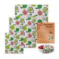 Reusable Natural Beeswax Food Wraps 3-Pack