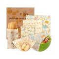 Reusable Natural Beeswax Food Wraps 3-Pack