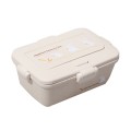 Wheat straw lunch box set 0.95L & 0.25L