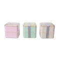 Wheat straw transparent cover lunch box 1.4L