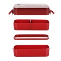 Double lunch box Flatware 3 set 