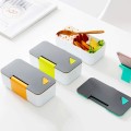 Lunch box with mobile stand