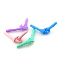 Portable Travel Silicone Folding Drinking Straws