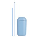 2 in 1 Silicone Drinking Straw Set