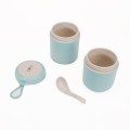 Wheat Straw lunch box 380ml+380ml & Spoon