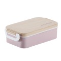 Plastic Wooden Food Container Lunch Box