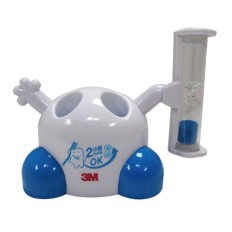  Toothbrush holder with sand timer 